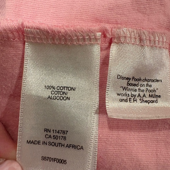 Disney Collection Pink Winnie Pooh & piglet Short Sleeve Tee womens M - Picture 6 of 10